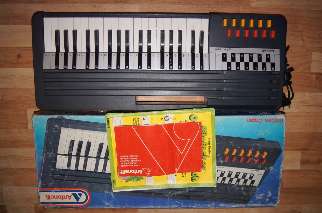 antonelli golden organ organ organy keyboard box