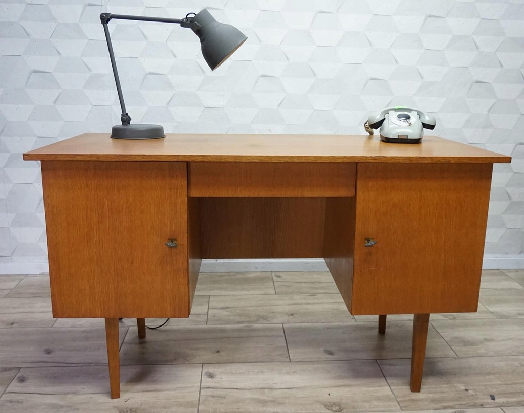 H-P ORYGINALNE BIURKO PRL ART DECO DESIGN