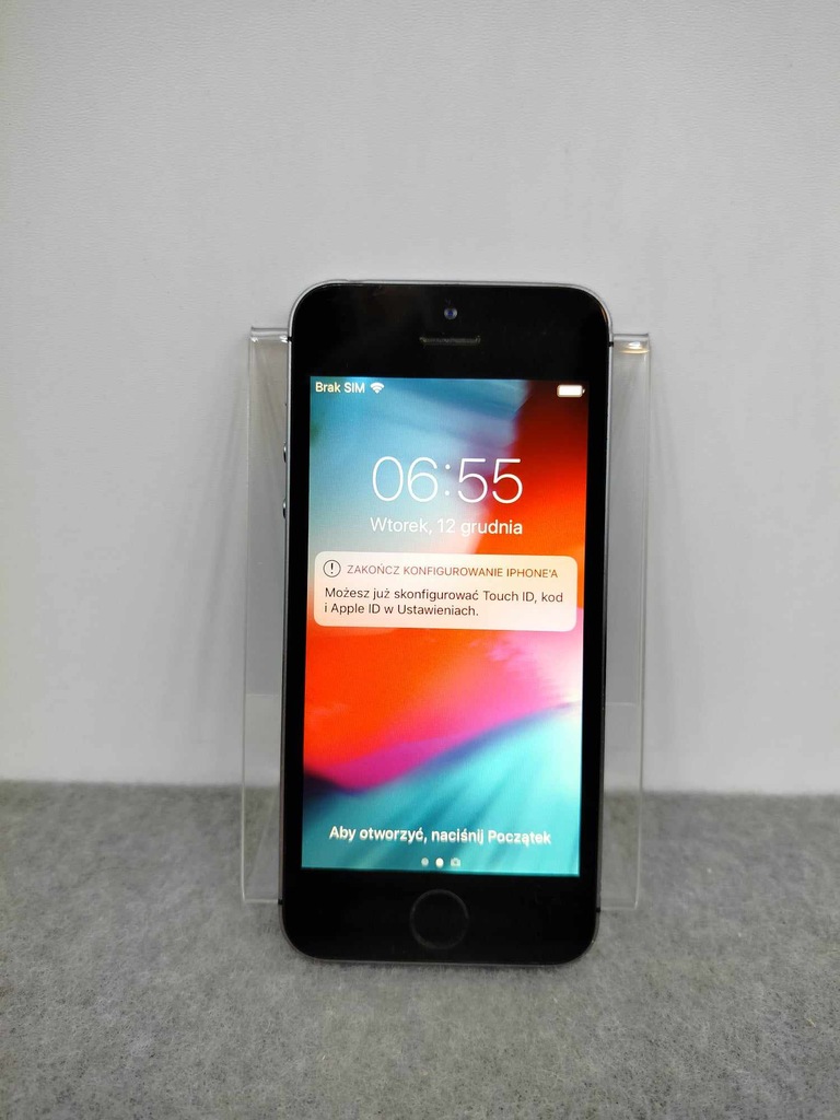 Smartfon iPhone 5S 16GB 1GB RAM Apple A7 Szary Sprawny FV OUTLET DB #104