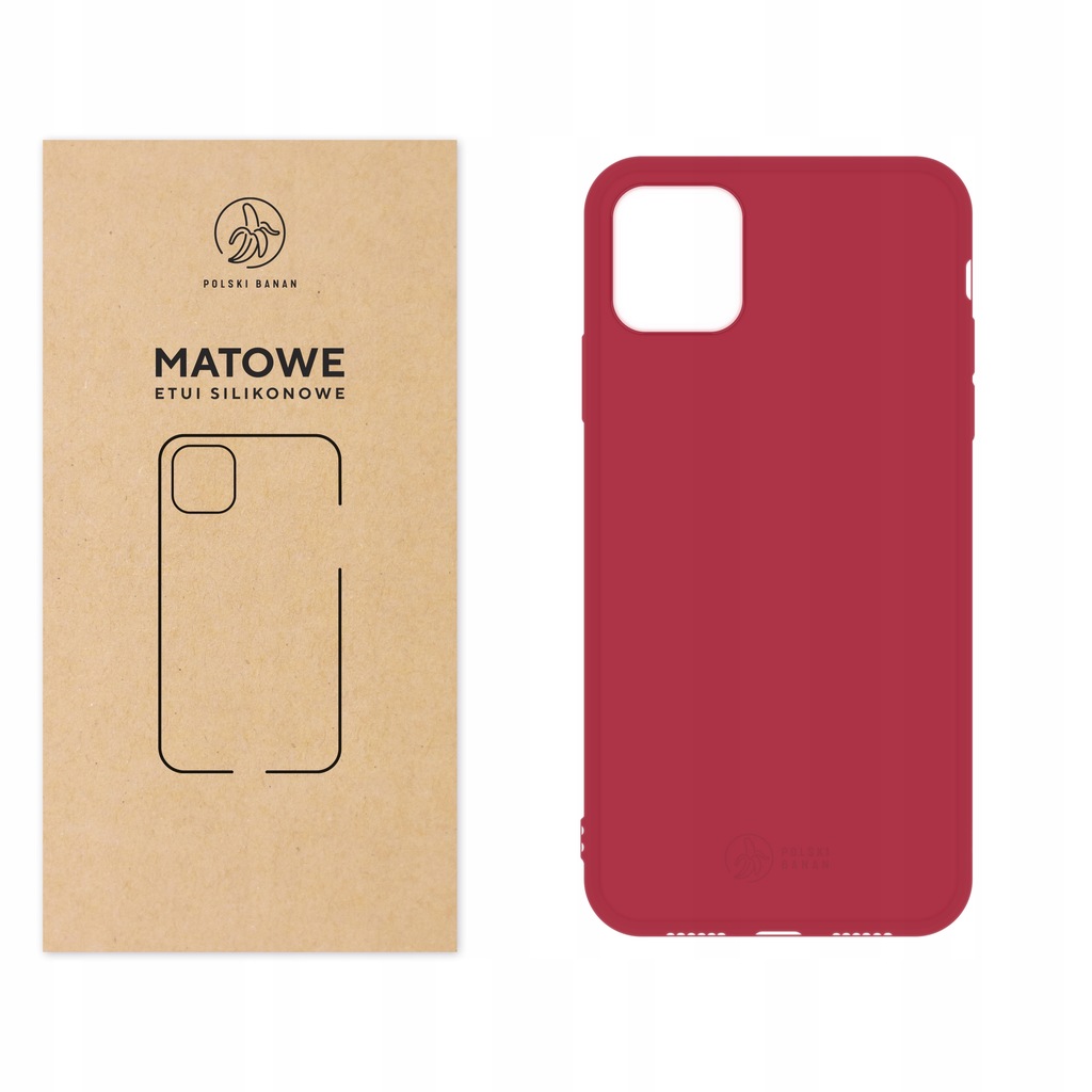 Etui kolorowe Matowe wiśniowe do Apple iPhone 11