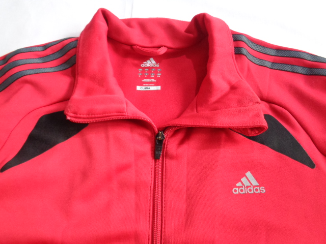 #ADIDAS#_L_Modna, CZERWONA bluza IDEAŁ ClimaLite#