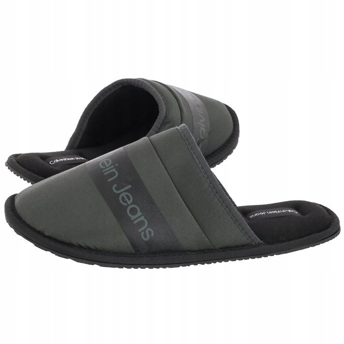 Męskie Kapcie Calvin Klein Home Slide Zielone
