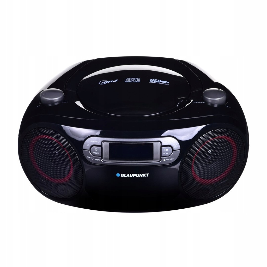BLAUPUNKT BB18BK Boombox Blaupunkt BB18BK FM PLL/CD MP3 USB CLOCK/ALARM