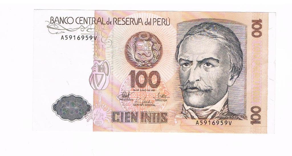 100 intis Peru