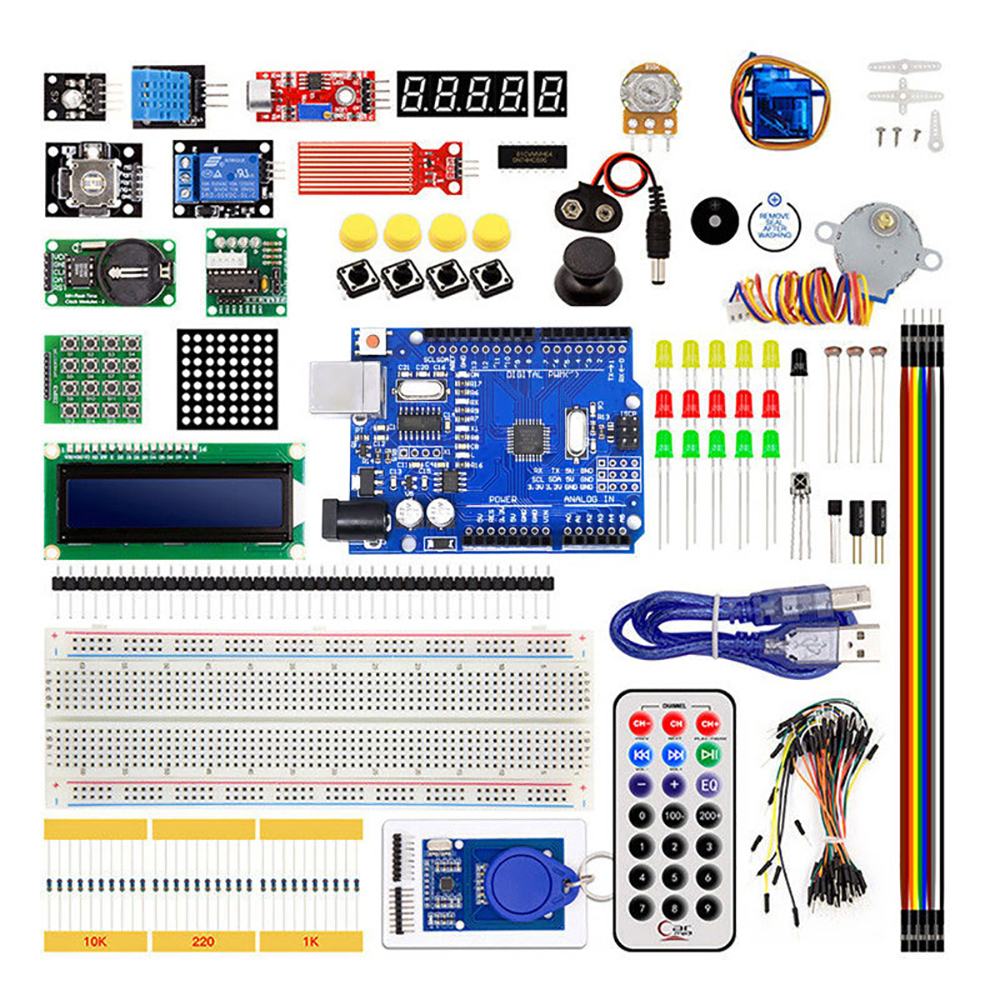 STARTOWY DO NAUKI PROGRAMOWANIA DO ARDUINO DLA POCZĄTKUJĄCYCH ZESTAW XXL
