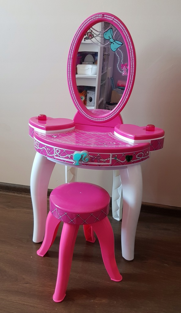 Barbie toaletka 83 cm wysokość + krzesełko