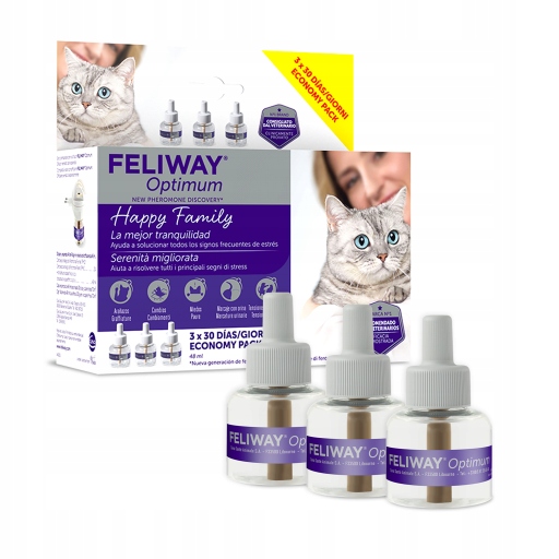Feliway Optimum 3pack Feromony dla kota
