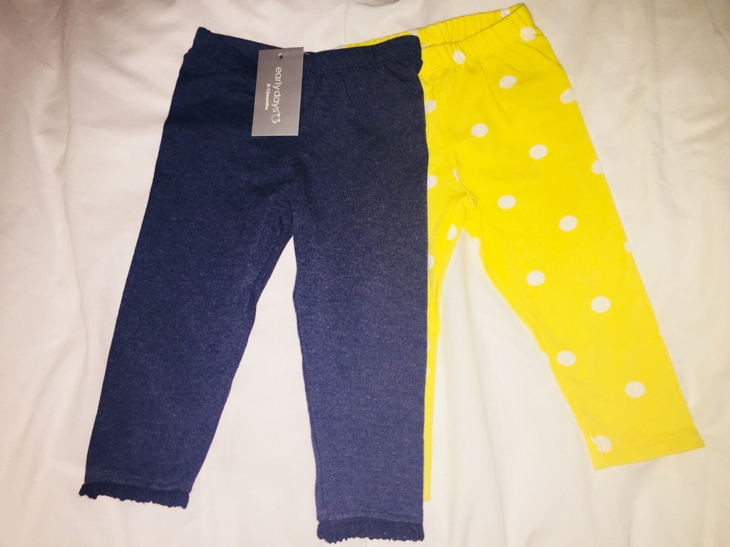 PRIMARK ED getry, legginsy 2 pak 80 cm, 9-12 MIES