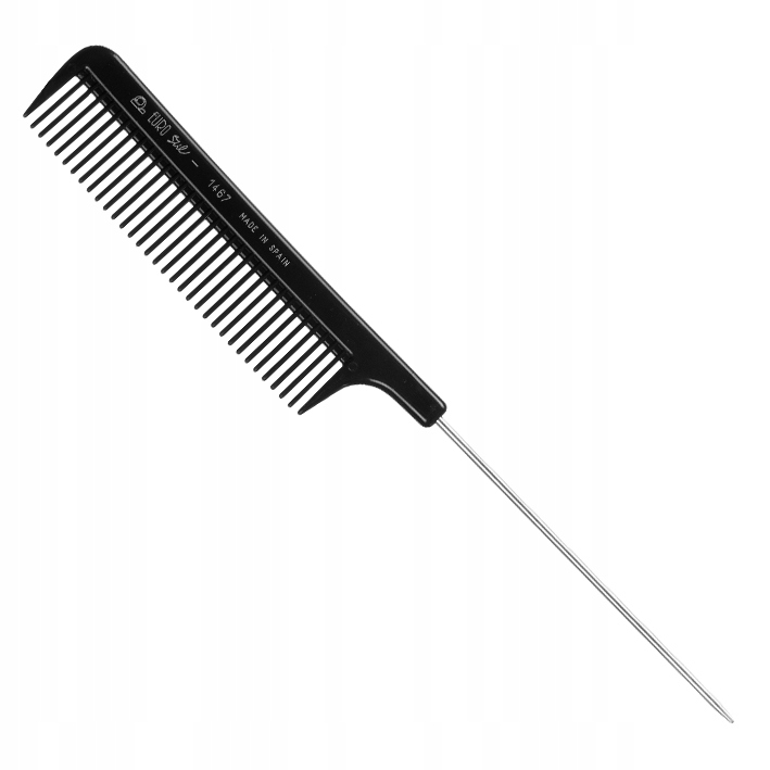 Grzebień fryzjer metal szpikulec, 21,5cm EUROSTIL