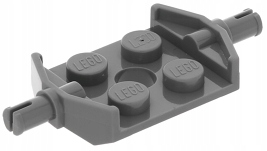 LEGO PODWOZIE PŁYTKA Z OSIAMI OŚ C SZARA 6157
