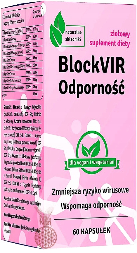 BlockVIR /Zmniejszenie ryzyka wirusowego / 60kaps