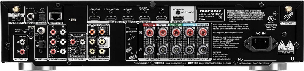 Купить Marantz NR1510 5.2 Bluetooth-приемник Wi-Fi: отзывы, фото, характеристики в интерне-магазине Aredi.ru