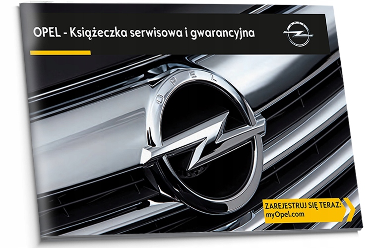 Opel Czysta Polska Książka Serwisowa od 2013
