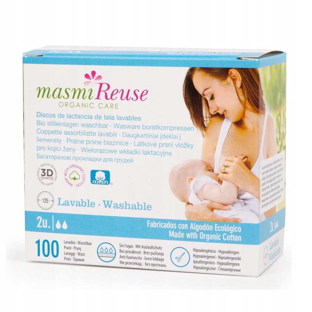 Masmi Reuse Organic Care wkładki laktacyjne wi P1