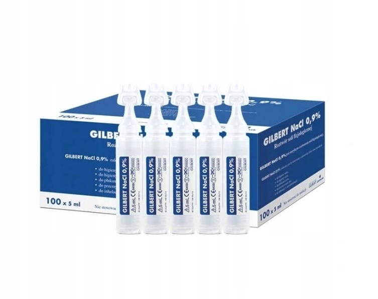 Sól fizjologiczna GILBERT 0,9 NaCl amp.5ml x 5szt 10639616511
