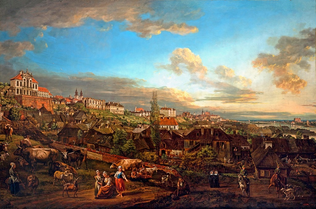 Digi-Art Canaletto Bernardo Widok Warszawy z Pałacem Ordynackim 45x70