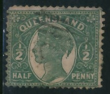 Kolonie ang. Queensland half penny - Victoria