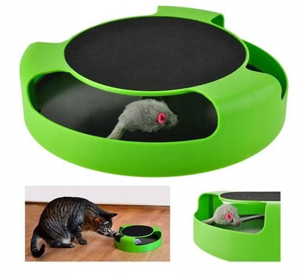 Zabawka dla kota kółko myszka drapak interaktywna