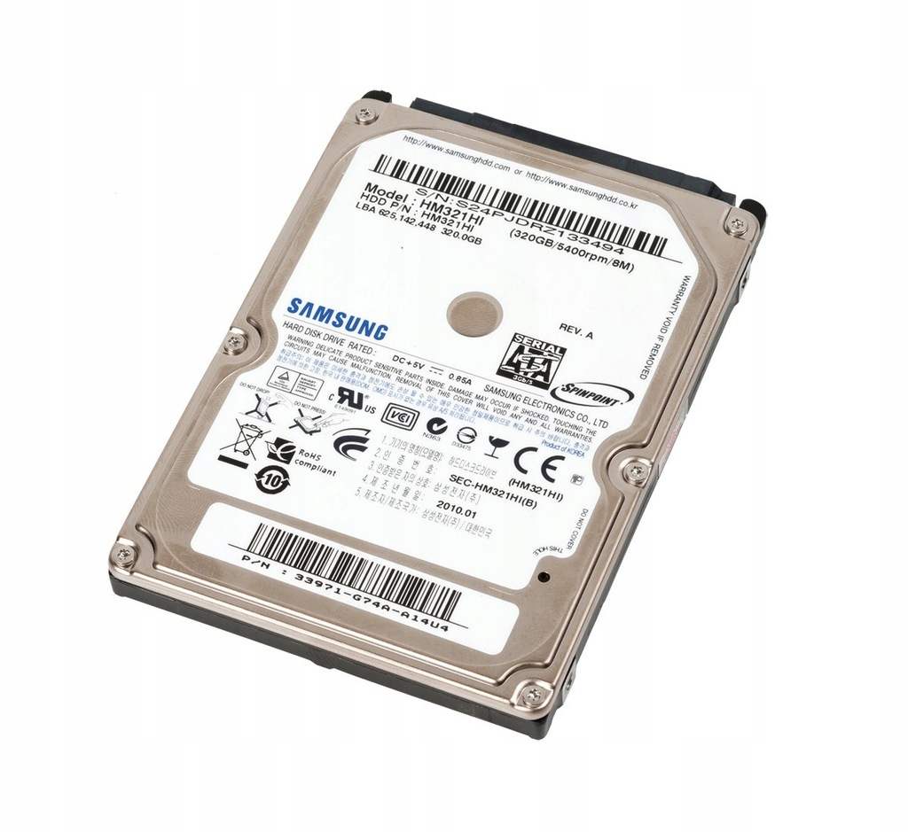 Купить ЖЕСТКИЙ ДИСК 320 ГБ 2,5 HDD SAMSUNG HM321HI: отзывы, фото, характеристики в интерне-магазине Aredi.ru