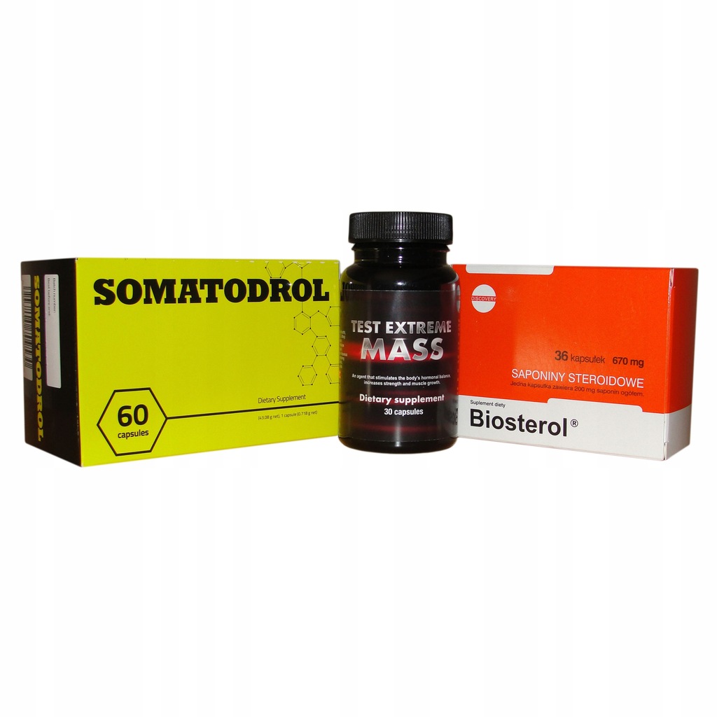 3 pak Test Mass Extreme + Somatodrol + Biosterol