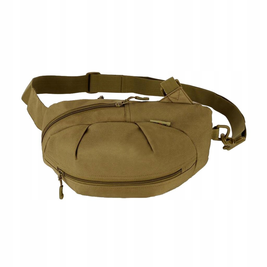 Outdoor MOLLE Waist Belt Bag Chest Shoulder Borwn