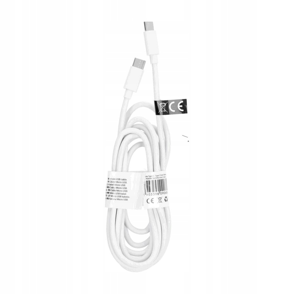 Przewód Kabel TYP-C USB C -USB Szybki PD 60W 3A 2m