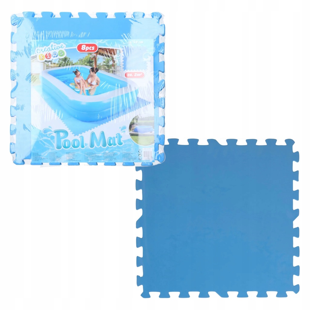 Mata ochronna puzzle pod basen sprzęt piankowa CREATIVE KIDS 50x50cm x8