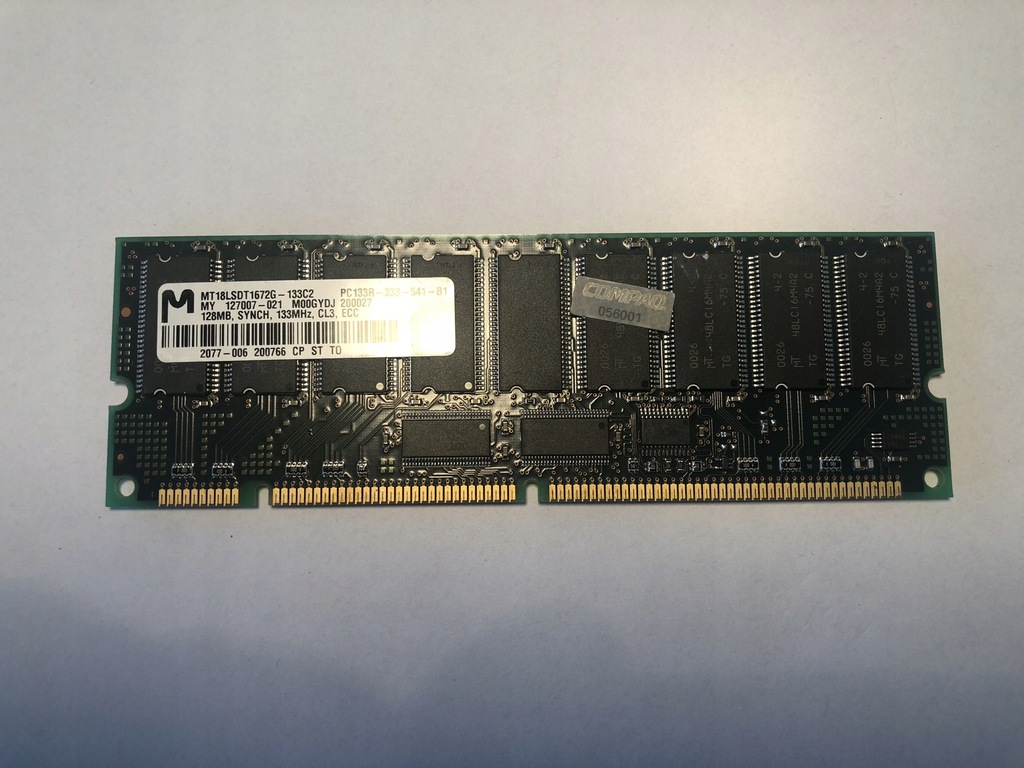 Pamięć SDRAM 128 MB PC133R ECC