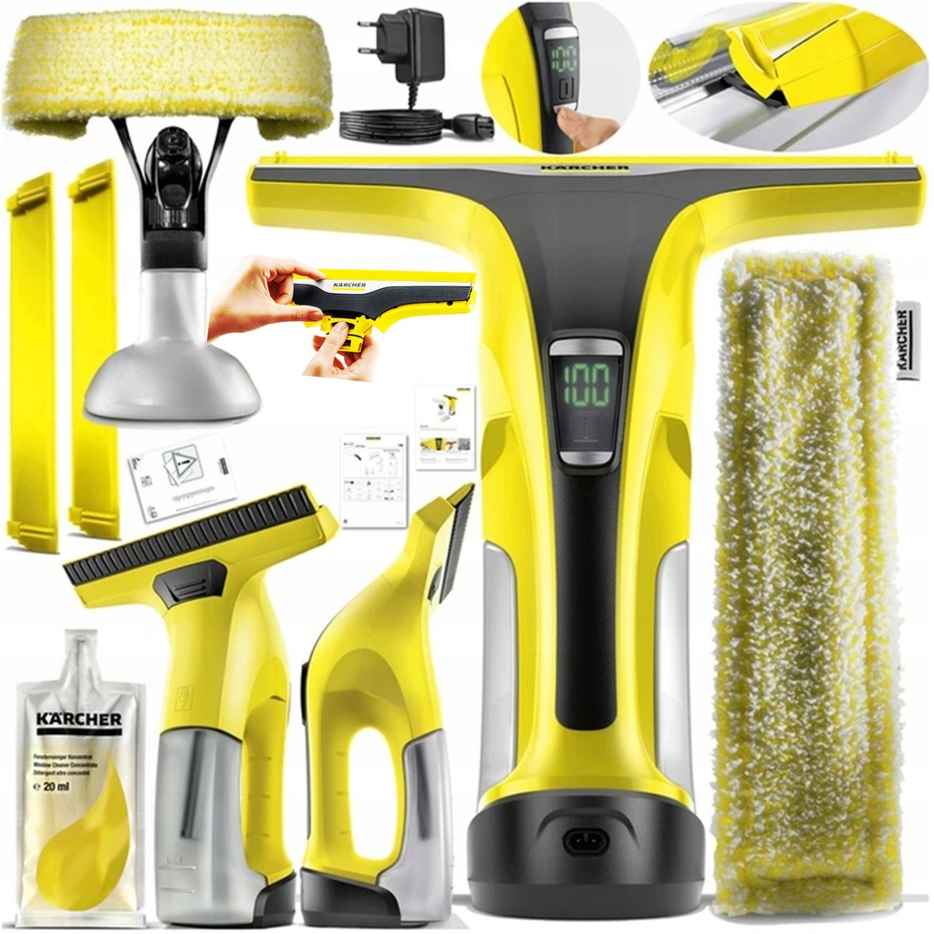 Купить СТЕКОНОМОЙКА KARCHER WV6 PLUS В ПОДАРОК ​​XXL НАБОР: отзывы, фото, характеристики в интерне-магазине Aredi.ru