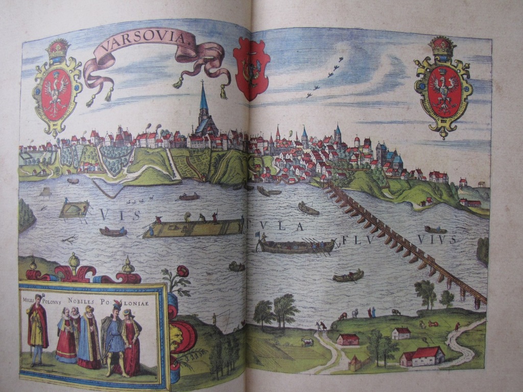 FAKSYMILE kolorowe ryciny miast EUROPY 1574 r.