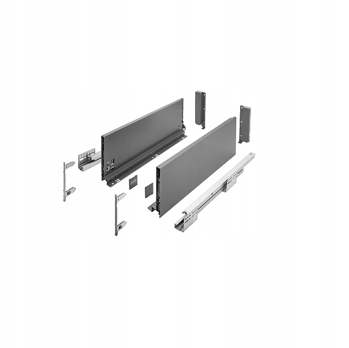 Szuflada AXISPRO 400mm antracyt - wysoka H167