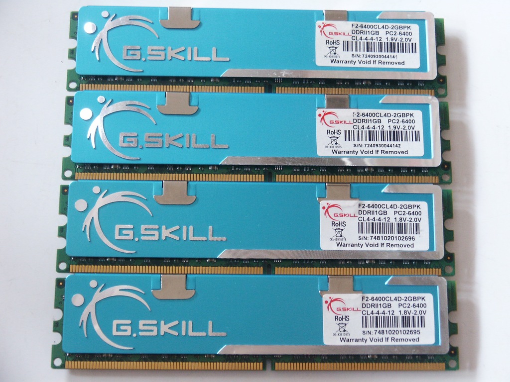 Pamięć DDR2 4GB 800MHz PC6400 G.Skill Blue 2x Dual