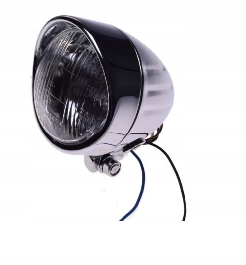 LAMPA Z DASZKIEM NA PRZÓD LIGHTBAR CHROM METAL H4