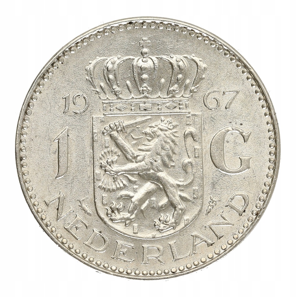 Holandia - 1 gulden Juliana 1967, Ag