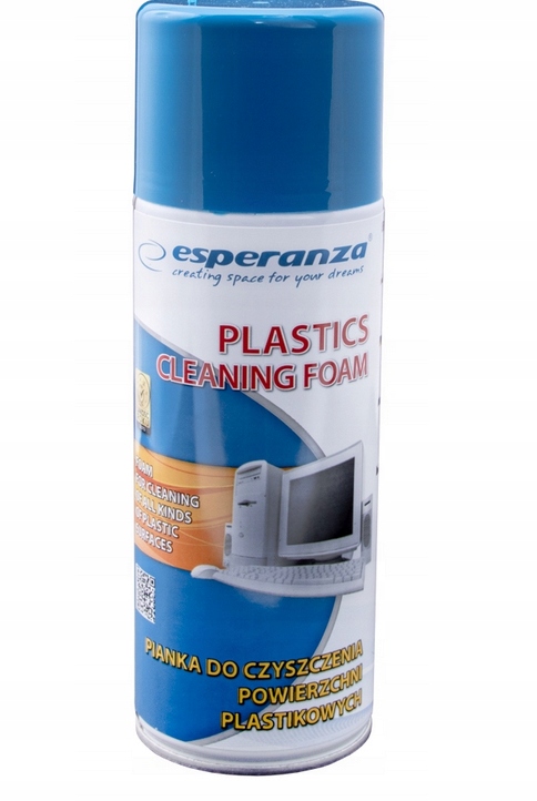 Pianka do czyszczenia plastików Esperanza 400 ml - Wyprzedaż Magazynowa !