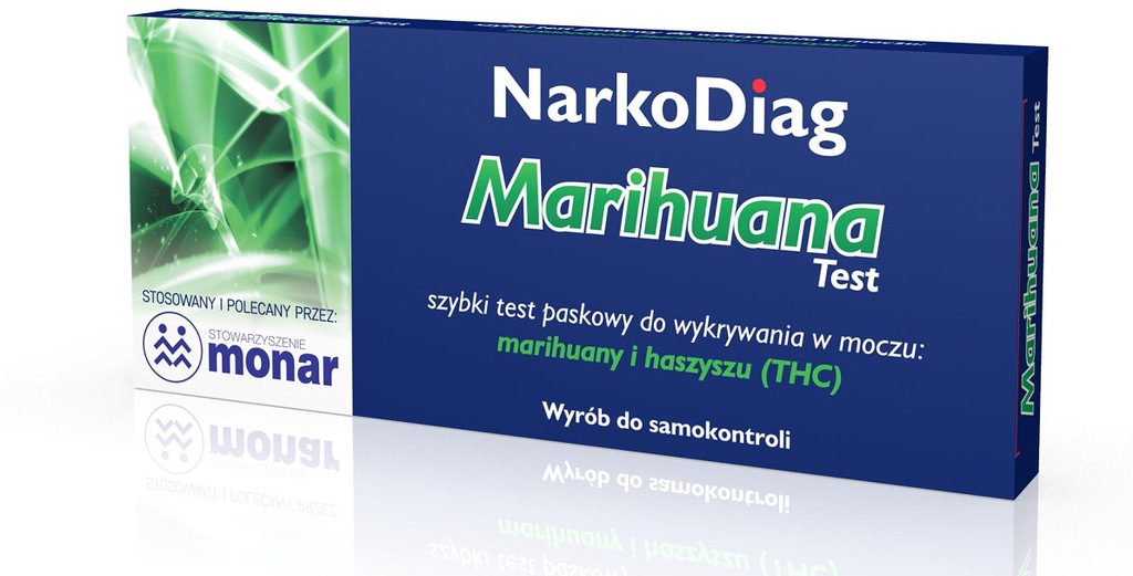 TEST NA NARKOTYKI NARKOTYKOWY marihuanę Z MOCZU 6967407307