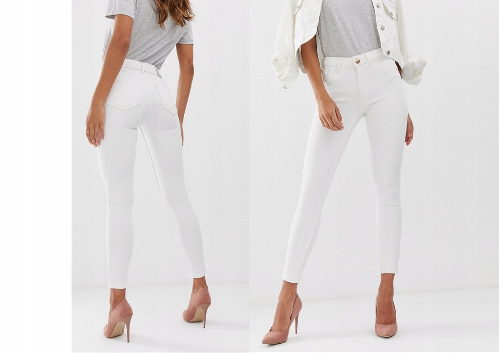 RIVER ISLAND KLASYCZNE SPODNIE JEANSOWE XXS