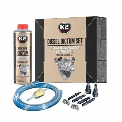 K2 DIESEL DICTUM SET ZESTAW - Zestaw do czyszcznie wtryskiwaczy + Diesel Di