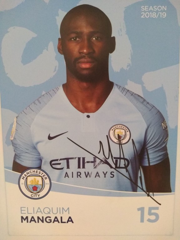 Mangala  Manchester City Oryginalny autograf