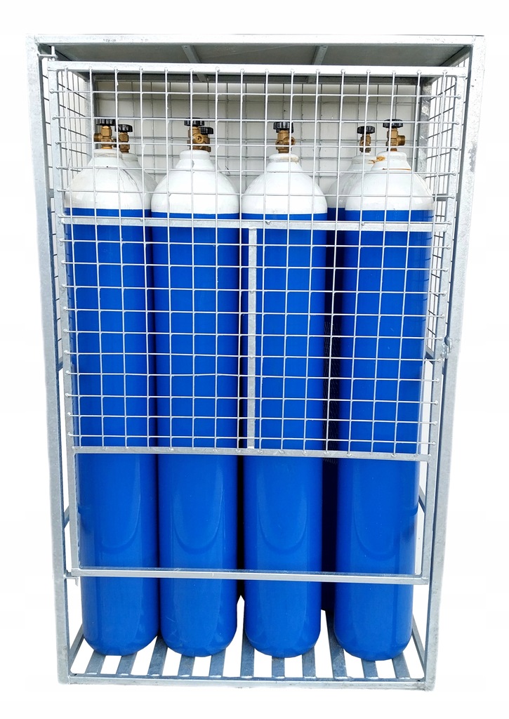 * KONTENER NA 8 X BUTLA GAZOWA 40L 50L KOSZ STOJAK GAZY TECHNICZNE SIATKA