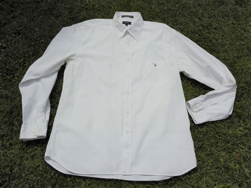 GANT WASHED PINPOINT OXFORD KOSZULA męska L 41 42