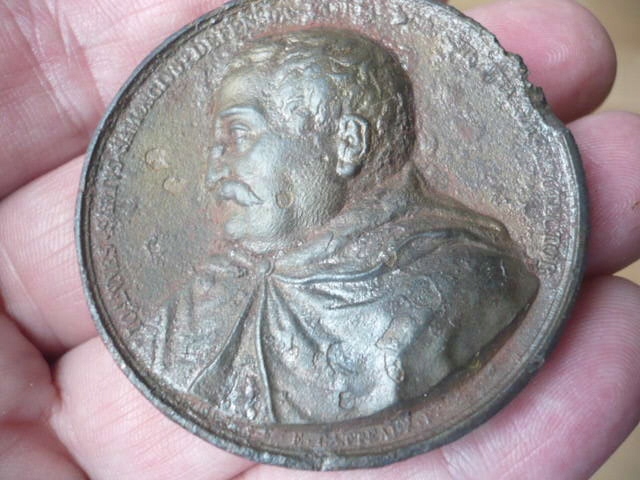 Jan Zamoyski- medal autorstwa E. Gatteaux 1882