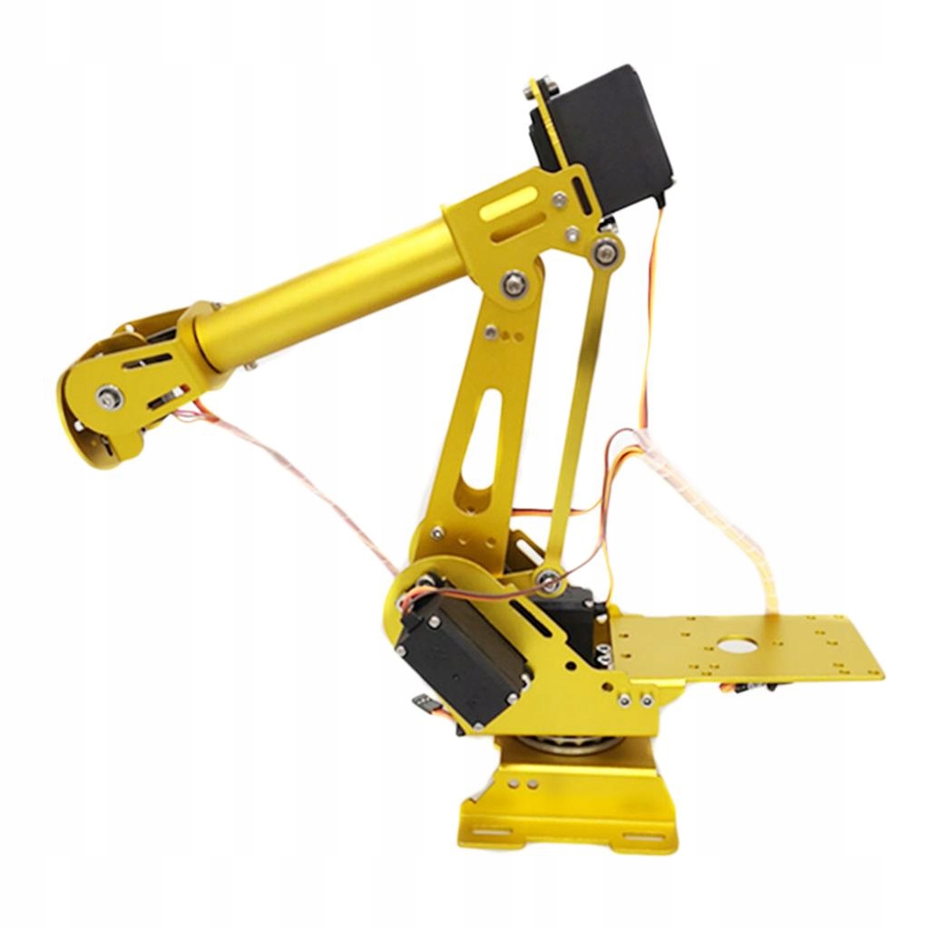 Mechanical Robotic Arm Flexibly Rotation Gold
