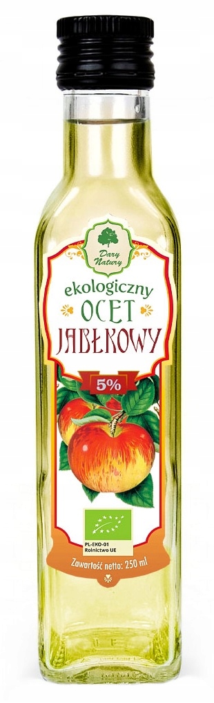 OCET JABŁKOWY NIEFILTROWANY BIO 250 ml - DARY NATU