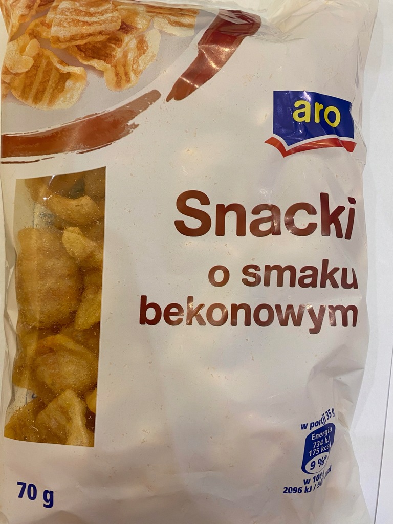 TBM prażynki bekonowe snacki ARO 70 g
