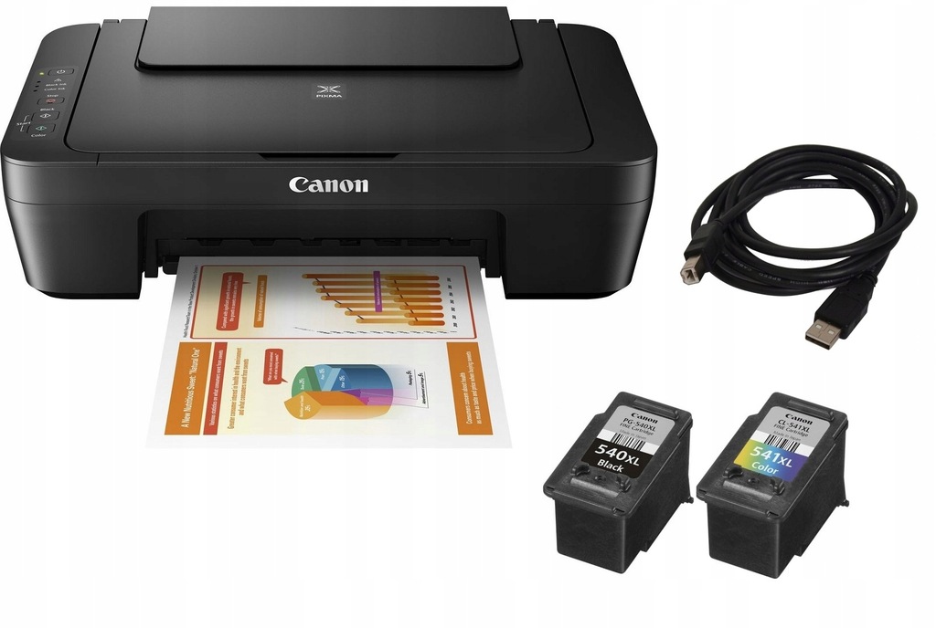 Drukarka Canon PIXMA MG2550S + tusze i kabel USB 7595152556