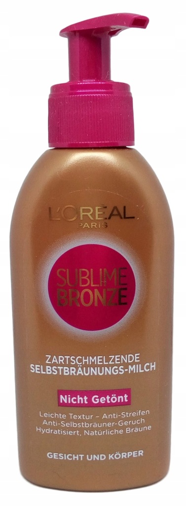 LOREAL Sublime Bronze samoopalacz w mleczku