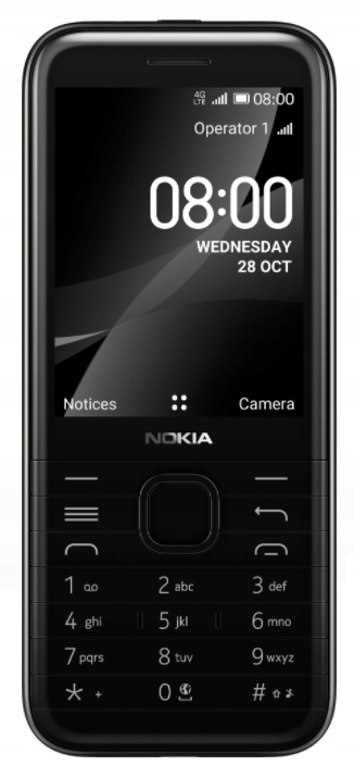 Купить Телефон NOKIA 8000 4G TA-1305 черный 2,8 дюйма 2 МП: отзывы, фото, характеристики в интерне-магазине Aredi.ru