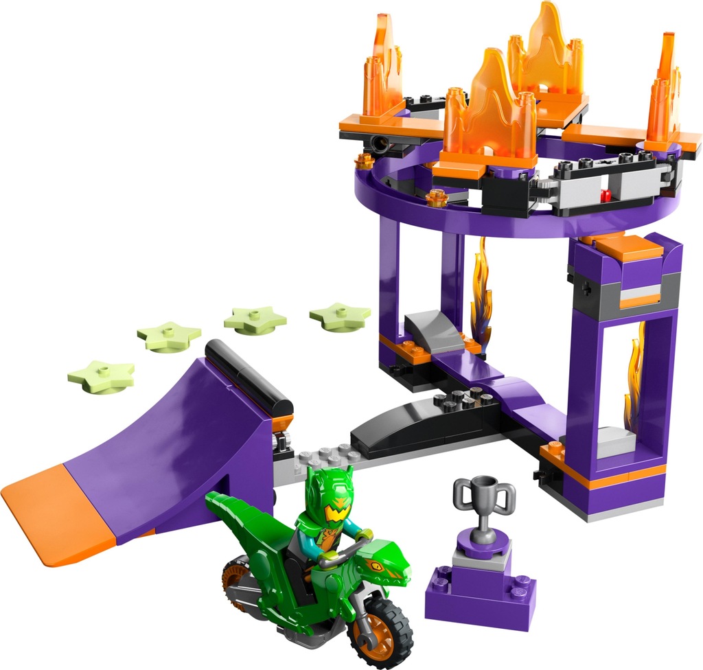 LEGO City 60359 Wyzwanie kaskaderskie rampa z kołem do przeskakiwania