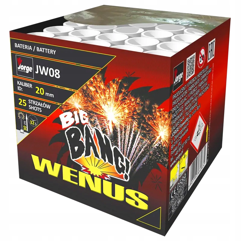 Wyrzutnia Jorge BIG BANG WENUS JW08 - 25 strzałów, kaliber 20mm